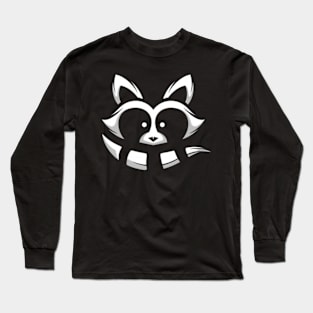 Minimalistic raccoon Long Sleeve T-Shirt